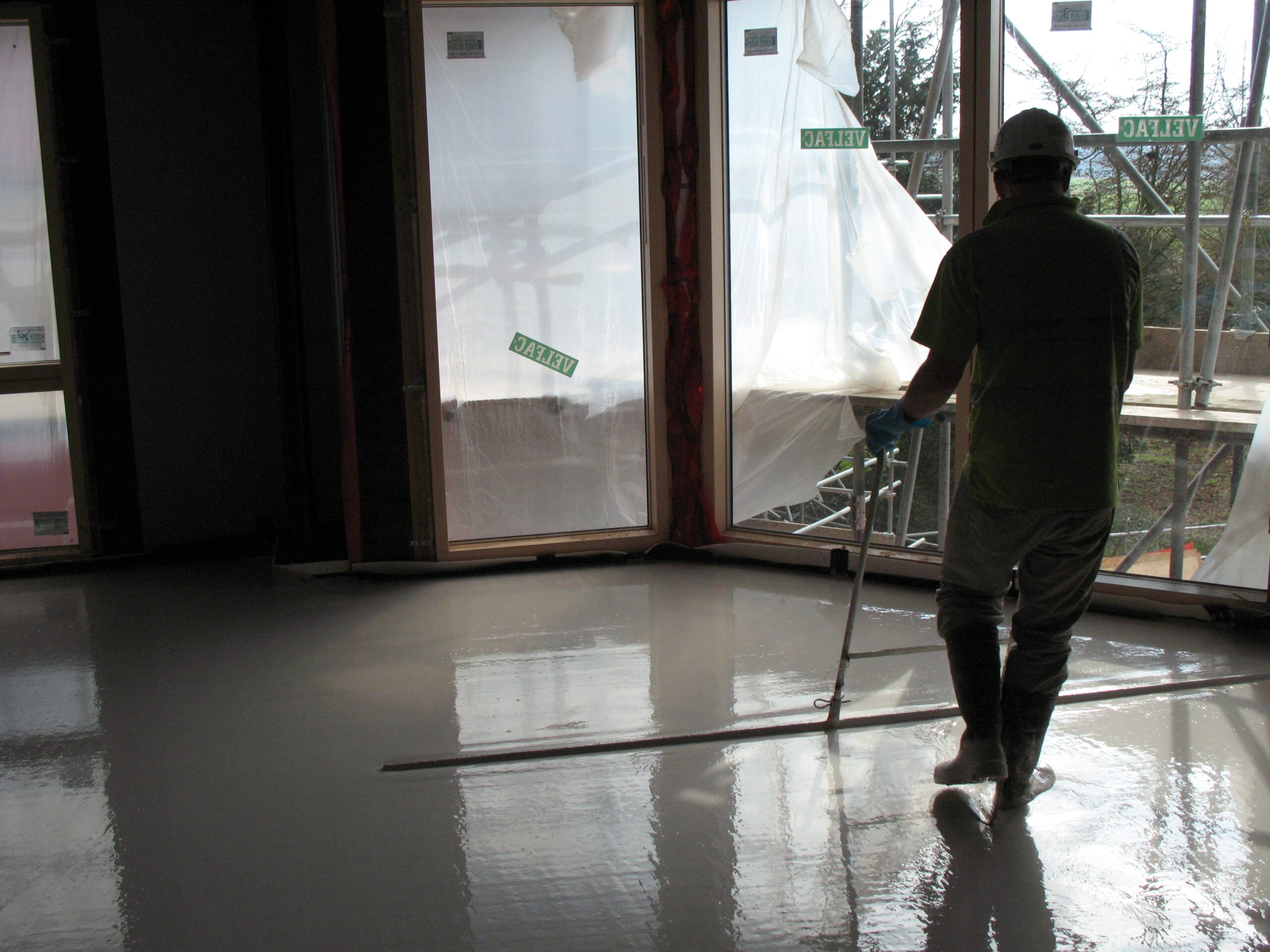 photo of screed being poured